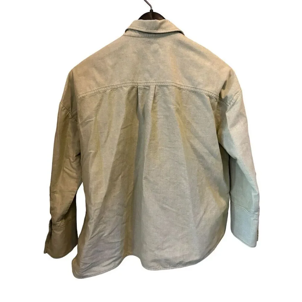 Everlane Men sage green  Button-Up Shirt Size‎ S Long Sleeve Relaxed Fit
